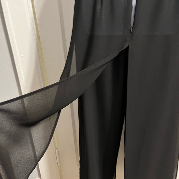 Vintage Set Palazzo Pant w/ Sequined Lace Top Set - Picture 1 of 9